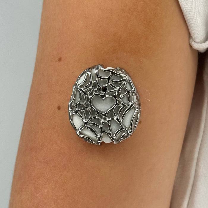 Silver Webbed Armour for Dexcom G7
