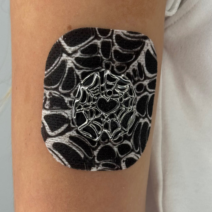 Black Webbed Patch on body