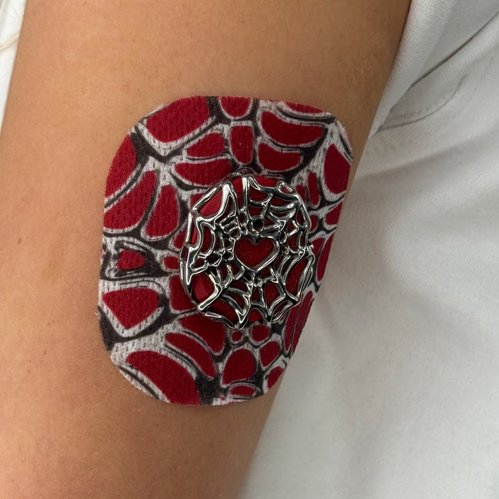 Red Webbed Patch on body