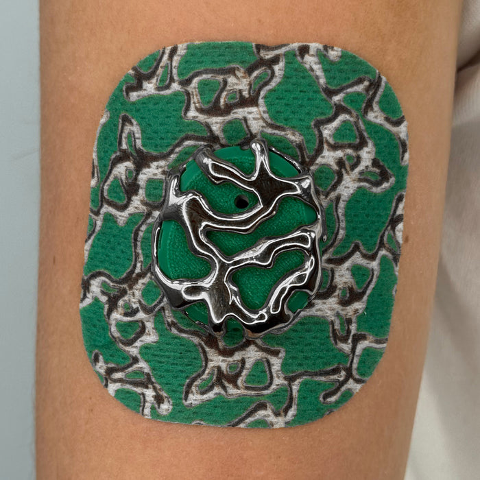 Green Venom Patch on body